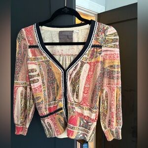 Anthropologie Guinevere button down sweater